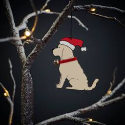 Cockapoo/Labradoodle - Apricot Christmas Tree Decoration - Personalisation Available - thumbnail 4