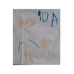 Handmade Silver Personalized Two Figured Tabletop Sculpture, Gifts From Your Child's Art - thumbnail 2
