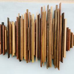 20 Inch Custom Sound Wave Art, Wood Soundwave Wall Sculpture, Waveform, Song Or Voice - thumbnail 2