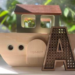 Rattan Alphabet Boho Nursery Decor- Personalised Room Decor -Rattan Effect Letter -Wood Wall Plaque - Bedroom Sign- Scandi - thumbnail 3