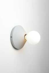 Concrete Ceiling/Wall Lamp Minimalist Industrial Lighting, Handmade in Italy - thumbnail 1