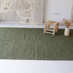 Large Army Green Rug 5.5x8 Feet, Area Rug, Living Room Bedroom Bohemian Carpet, Tapis De Salon Vert - thumbnail 3