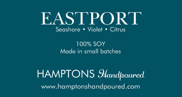 Eastport 8 Oz. Tumbler Seashore Violet Citrus Hamptons Handpoured Signature Village Series 100% Soy Candle Hand Poured