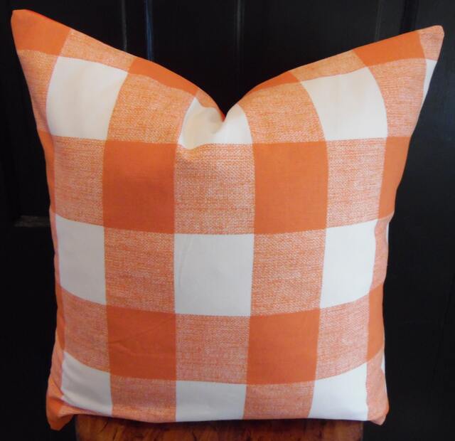 Anderson Monarch.orange.white.toss Pillow.throw Pillows.slipcovers.pillow Covers.fall.halloween.farmhouse Toss Pillows.fall Decor - image 1