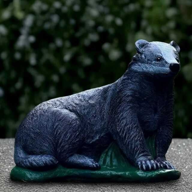 Large Badger Statue Garden Sculpture Outdoor Animal Ornament Wildlife Decor Cement Figurine Badger Lover Gift Handmade - image 1