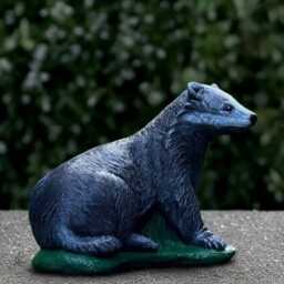 Large Badger Statue Garden Sculpture Outdoor Animal Ornament Wildlife Decor Cement Figurine Badger Lover Gift Handmade - thumbnail 4