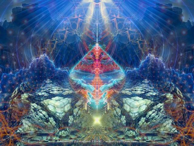 Lemurian Artefact Cosmic Tapestry - Wall Hanging Conscious- Meditation Spiritual Visionary Yoga- Art - image 1