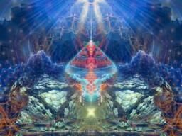 Lemurian Artefact Cosmic Tapestry - Wall Hanging Conscious- Meditation Spiritual Visionary Yoga- Art - thumbnail 1