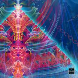 Lemurian Artefact Cosmic Tapestry - Wall Hanging Conscious- Meditation Spiritual Visionary Yoga- Art - thumbnail 3