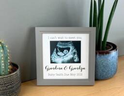 Baby Scan Frame, Grandparent Gift, Surprise Baby Announcement For Grandparents, Sibling Or Friends, Personalised Ultrasound Picture Frame - thumbnail 1