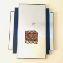 Art Deco Mirror Navy Blue - thumbnail 4