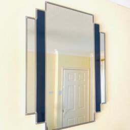 Art Deco Mirror Navy Blue - thumbnail 2