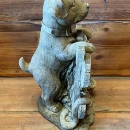 stone Garden Labrador Golden Retriever Puppy Dog Welcome Sign Ornament - thumbnail 4