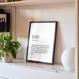 Boss Gift, Funny Definition, Gift For Christmas, Birthday, Sarcastic New Art - thumbnail 3