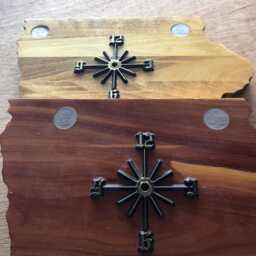 Iowa State Quarter Clock With Inlaid Quarters. Choice Of Wood. Fully Customizable - thumbnail 4