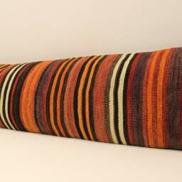 Extralong Pillow 12x47 Inch 30x120 cm, Pillowcover, Boho, Rusticdecor, Turkish Kilim Lumbar Cover Home Interior Chair Navajo 4Oyf-118 - thumbnail 3