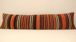 Extralong Pillow 12x47 Inch 30x120 cm, Pillowcover, Boho, Rusticdecor, Turkish Kilim Lumbar Cover Home Interior Chair Navajo 4Oyf-118 - thumbnail 1