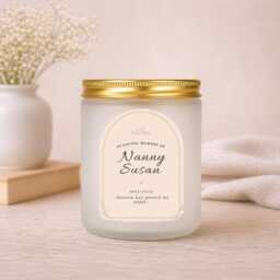 Personalised Memorial Lost Love One Candle, Remembrance Gift, Remember Loved Candle Loving Memory, Scented - thumbnail 2
