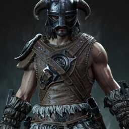 Bearer Of Ancient Tongues - Dragonborn Nord Warrior Explorer Medieavl Fantasy Dovahkiin Resin Figure 16K - thumbnail 2