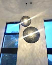Large Globe Light, Double Height Lamps, Plug in Pendant Chandelier Pendant Lamp Plug In, Modern Light - Sphere
