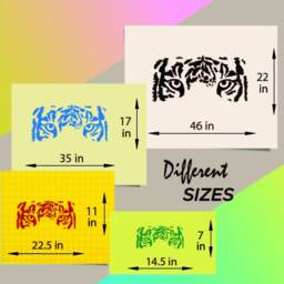 In-Style Decals Wall Vinyl Decal Home Decor Art Sticker Tiger Eyes Wild Animal Removable Mural Design For Any Room 105 - thumbnail 2