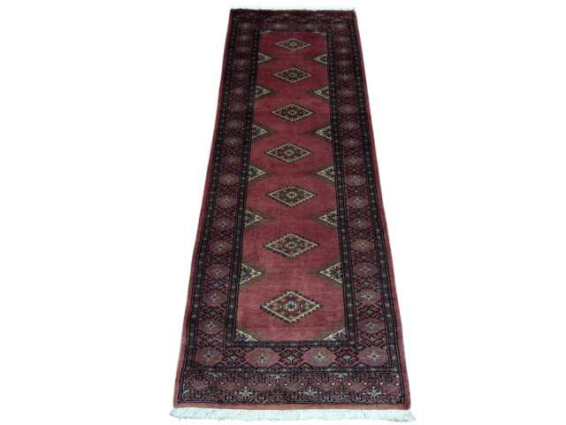 2x6 Pink Color Bokhara Rug - Runner Hallway Luxury Bukhara Fine Quality Woolen Afghan - image 1