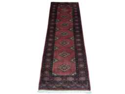 2x6 Pink Color Bokhara Rug - Runner Hallway Luxury Bukhara Fine Quality Woolen Afghan - thumbnail 1