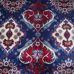 7x10 Navy Blue Floral Rug, Afghan Hand Knotted Organic Dyes Wool Area Geometric Kazak Design Turkmen Living Room Bedroom Rug - thumbnail 3