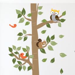 Wall Decals, A Walk in The Forest Wildlife Animal Stickers Decals Children Bedroom Decor - thumbnail 3