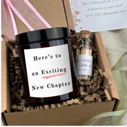 Handmade Soy Wax Candle Gift Set - New Job Congratulations - thumbnail 3