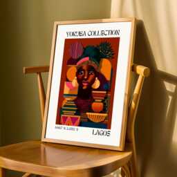 Lagos Culture Mosaic Portrait - Yoruba Collection - Poster Only - thumbnail 3