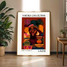 Lagos Culture Mosaic Portrait - Yoruba Collection - Poster Only - thumbnail 2