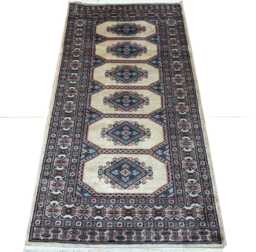 3x6 Beige Color Bokhara Rug - 0.90x1.85 Bedroom Luxury Area Turkish Fine Quality Afghan