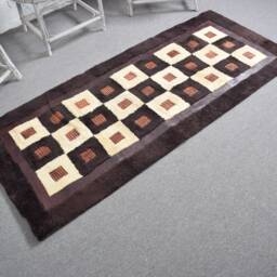 Turkish Rug, 2.9x6.5 Ft Accent Rugs, Brown Kitchen Anatolian Vintage Rugs For Entry, Handmade Nursery - thumbnail 2