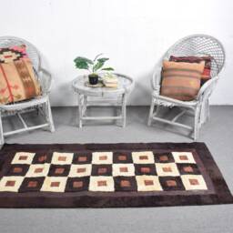 Turkish Rug, 2.9x6.5 Ft Accent Rugs, Brown Kitchen Anatolian Vintage Rugs For Entry, Handmade Nursery - thumbnail 3