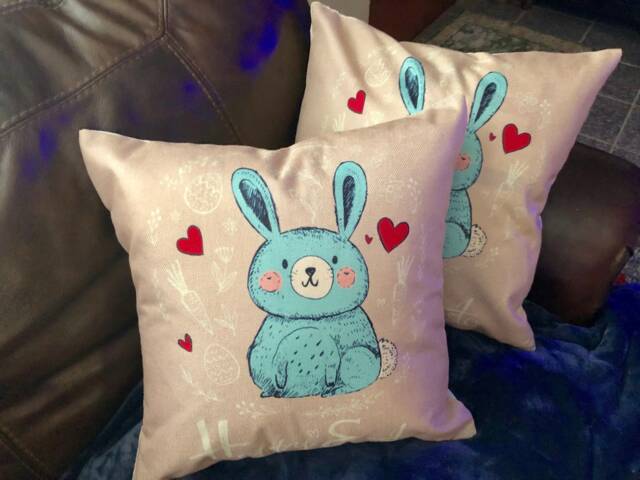 Easter Bunny Decorative Pillow Covers - image 1