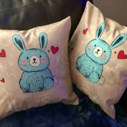 Easter Bunny Decorative Pillow Covers - thumbnail 2