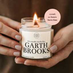 Garth Brooks Candle, Country Music Gift For Her Or Him, Luxury Soy Wax - thumbnail 2