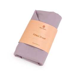 Purple Fitted Cotton Sheet, Baby Crib Spannbettlaken 60x120 cm - thumbnail 2