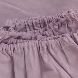 Purple Fitted Cotton Sheet, Baby Crib Spannbettlaken 60x120 cm - thumbnail 1