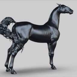 Akhal-Teke Horse - Proud Standing Pose - Unpainted Abs Resin Model - Elegant Equine Sculpture - thumbnail 3