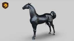 Akhal-Teke Horse - Proud Standing Pose - Unpainted Abs Resin Model - Elegant Equine Sculpture - thumbnail 1