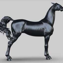 Akhal-Teke Horse - Proud Standing Pose - Unpainted Abs Resin Model - Elegant Equine Sculpture - thumbnail 2