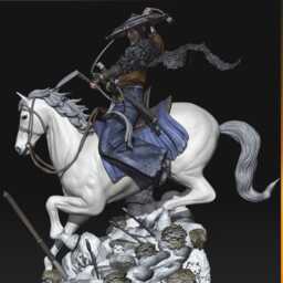 Atsu - Ghost Of Yotei 3D Printed Figure 110 Scale - thumbnail 3