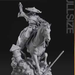 Atsu - Ghost Of Yotei 3D Printed Figure 110 Scale - thumbnail 4
