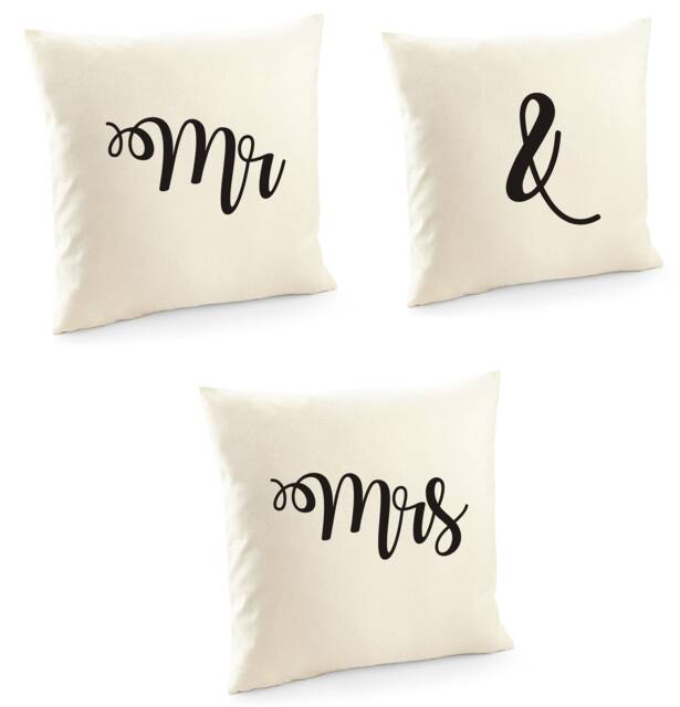 Mr & Mrs Pillow Case Set - Wedding Gift- Pillow- Anniversary Gift