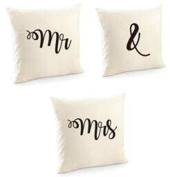 Mr & Mrs Pillow Case Set - Wedding Gift- Pillow- Anniversary Gift