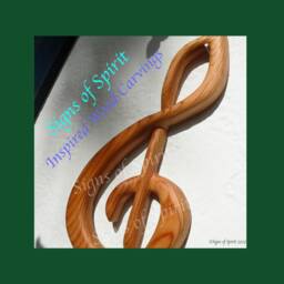 Treble Clef-Wood Carved Musical Notation Wall Hanging Clef Note Art Multiple Sizes Gift For Music Teacher Musician Lover - thumbnail 4