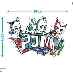 Pj Masks Doodles Wall Sticker, Decal, Pj Themed Bedroom, Masks Room - thumbnail 3