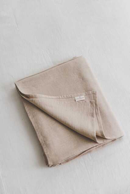 Handmade Linen Flat Sheet - Natural Bedding For Slow Living Washable, Long-Lasting, & Wonderfully Soft, Minimalist Bedroom Look - image 1